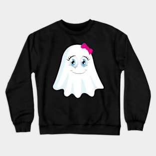 ' Spooky Girl' Funny Bow Spooky Girl Halloween Crewneck Sweatshirt